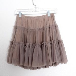 Ruffled Tulle Skirt